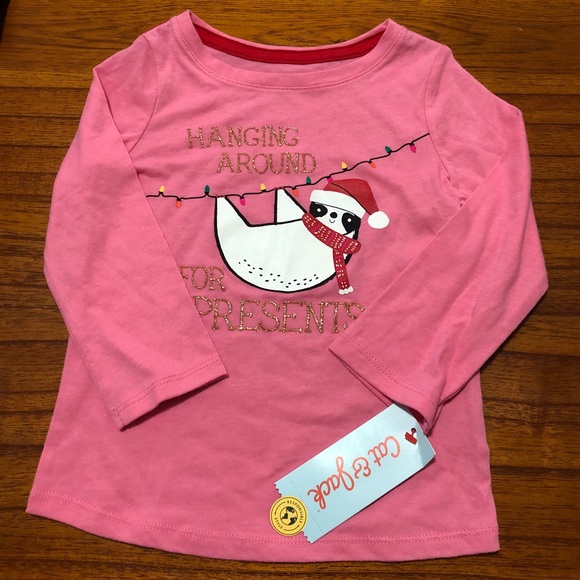 Cat & Jack Other - Cat & Jack Sloth Christmas Long Sleeve NEW